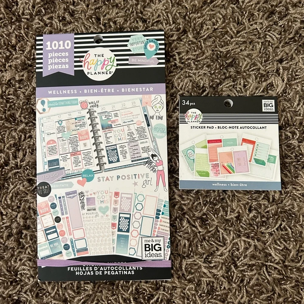The Happy Planner Wellness Sticker Bundle #2